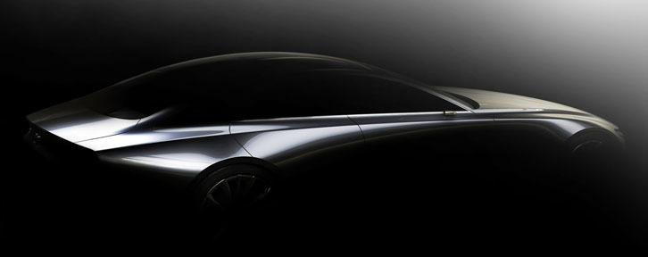 こちらはマツダの次世代デザインビジョンモデル。