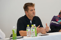 お話を伺った、独ダイムラーでコンパクトモデル開発のプロジェクトリーダーを務めるオリバー・ゾルケ氏。現職の前は、「Sクラス」などのアンダーボディーを開発していたそうだ。