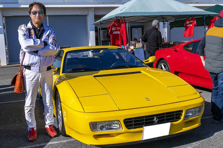 金子正佳さん（58）の「512TR」。これまでのフェラーリ歴は、「550マラネロ」「360モデナ」「575Mマラネロ」！