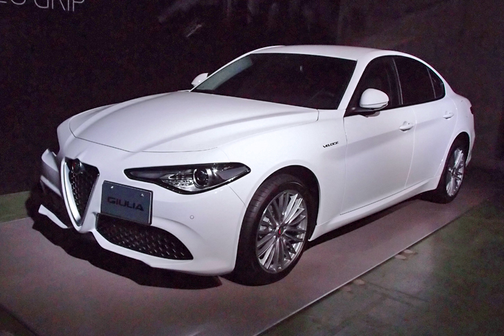 新型「アルファ・ロメオ・ジュリア」。日本国内では2017年10月14日に発売される。