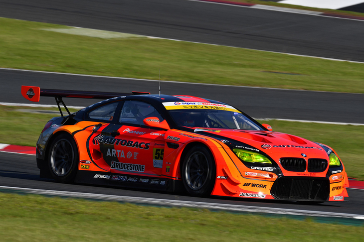 GT300クラスで勝利した、高木真一／ショーン・ウォーキンショー組のNo.55 ARTA BMW M6 GT3。
