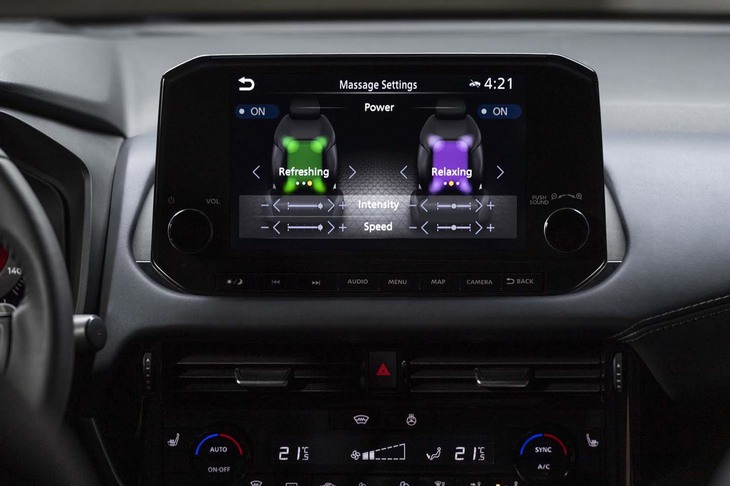 日産キャシュカイ（センターモニター）