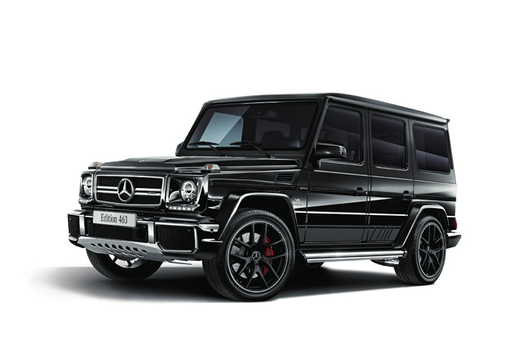 「G63エディション463」。外装色は「オブシディアンブラック」。