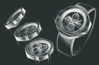 フォードのデザインウオッチのイメージスケッチ。