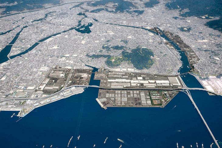 広島・府中町のマツダ本社工場。