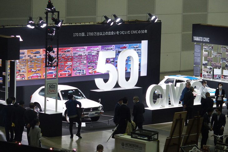 オートモビル カウンシル2022のホンダブースの様子。