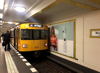 【写真16】ベルリン地下鉄U6号線。コーホシュトラーセ駅で。