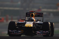 今年9回目のポール・トゥ・ウィンでインドGP初代ウィナーとなったベッテル。さらにファステストラップを記録、全周回をリードする完勝だった。ベッテルは1992年にナイジェル・マンセルが打ち立てた、1シーズンの最多リードラップ数記録を塗り替えた。（Photo=Red Bull Racing）
