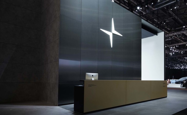 ポールスターのブース正面入口。