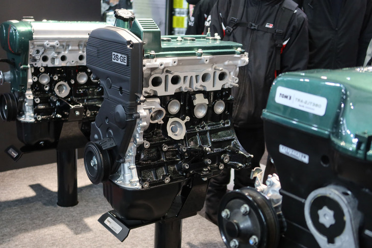 TOM'Sエンジン（レストアサービス「TOM'Sクラシック」の展示）