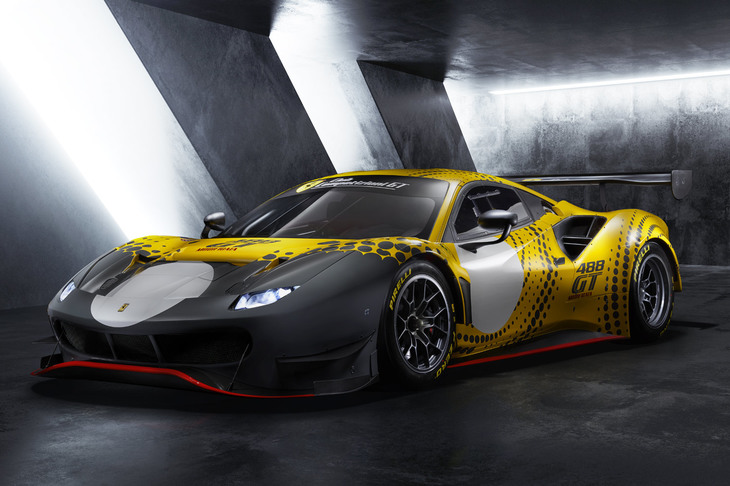 フェラーリが「クラブ・コンペティツィオーネGT」向けにリリースした「488GTモディフィカータ」。「488GT3／GTE」のノウハウを取り入れた、本格的なサーキット専用車だ。
