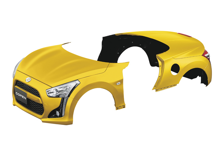 「DRESSパーツ」フルセットのイメージ。