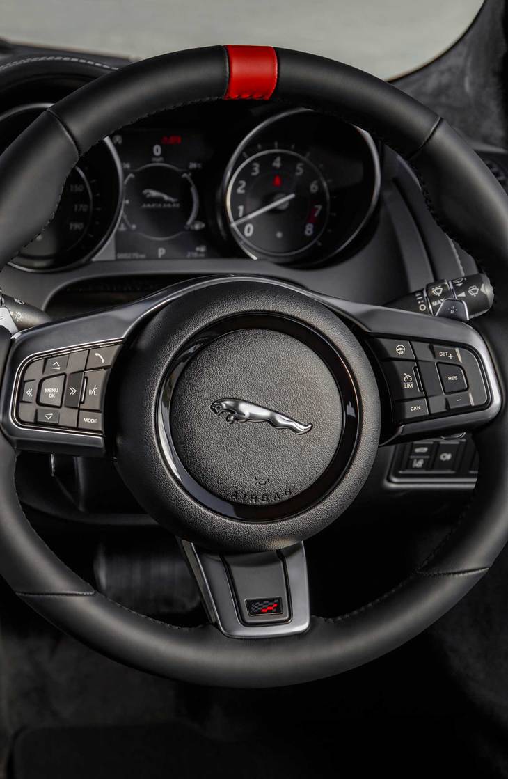 ステアリングホイールに「CHEQUERED FLAG EDITION」のエンブレムを配する「チェッカーフラッグエディション」。