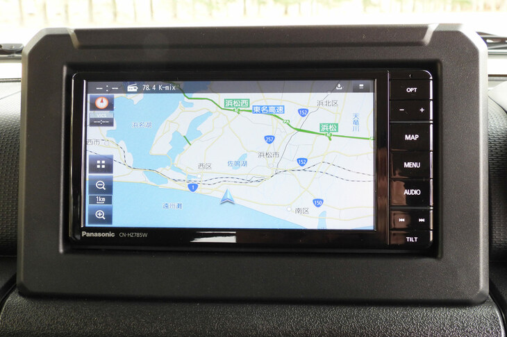 スズキ・ジムニー ノマド（純正ナビゲーションシステム）