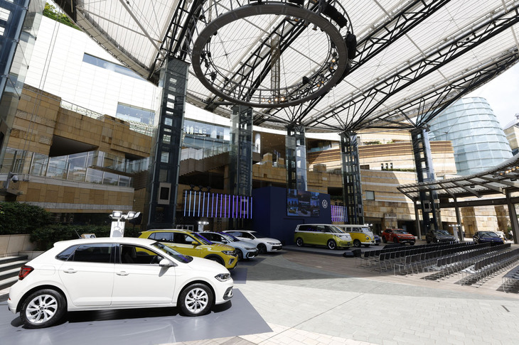 「フォルクスワーゲン・ブランドエキシビション」の会場に展示された車両。