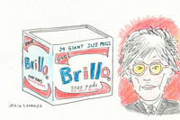 アンディ・ウォーホルの「ブリロ・ボックス」は、視覚芸術界に大きな衝撃をもたらした。稚拙な模写なので、本物はインターネット等で参照いただきたい。