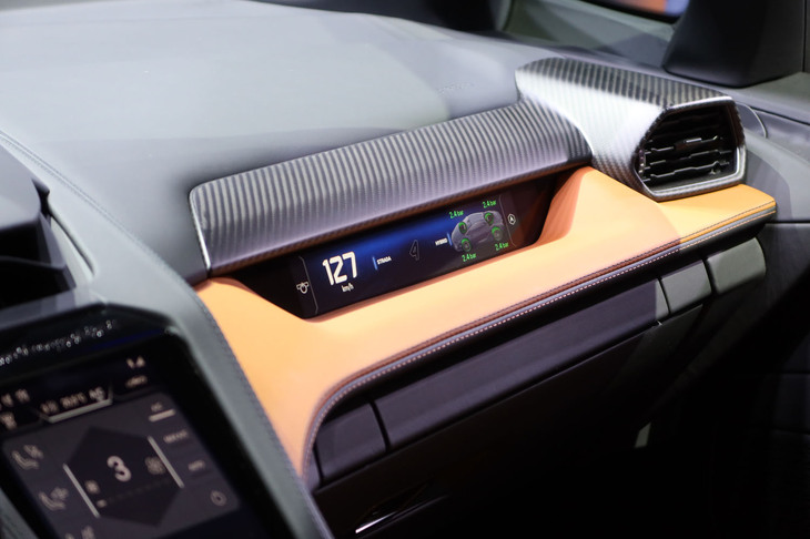 ランボルギーニ・テメラリオ（助手席用ディスプレイ）