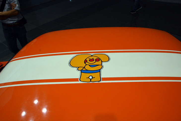 1972年式日産サニー1200クーペGX-5 特殊ツーリングカー（TS）仕様（「サニーちゃん」のデカール）