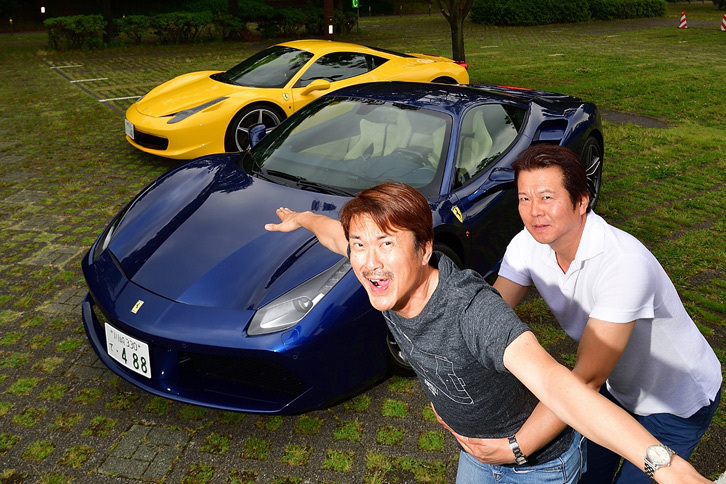 
	愛機“宇宙戦艦号”こと「458イタリア」にちなみ、エノテンとタイタニックポーズをキメる筆者。（写真＝池之平昌信）
	