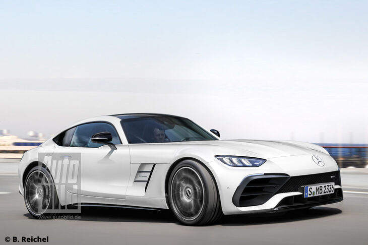 メルセデスAMG GT：市場投入時期は2023年。次世代クーペは、新型「SL」（R232）とプラットフォームや多くのコンポーネントを共有する。