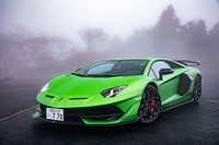 ランボルギーニのワンオフモデル「イオタ」に由来する「J」を車名に持つ「アヴェンタドールSVJ」。2017年8月にアメリカ・カリフォルニア州モントレーで開催された「ザ・クエイル・モーター・スポーツ・ギャザリング」で発表された。