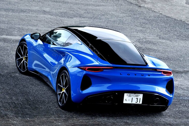 車名の正式発表前は「タイプ131」のコードネームで呼ばれていた「エミーラ」。この個体は希望ナンバープレートにそれが選ばれている。