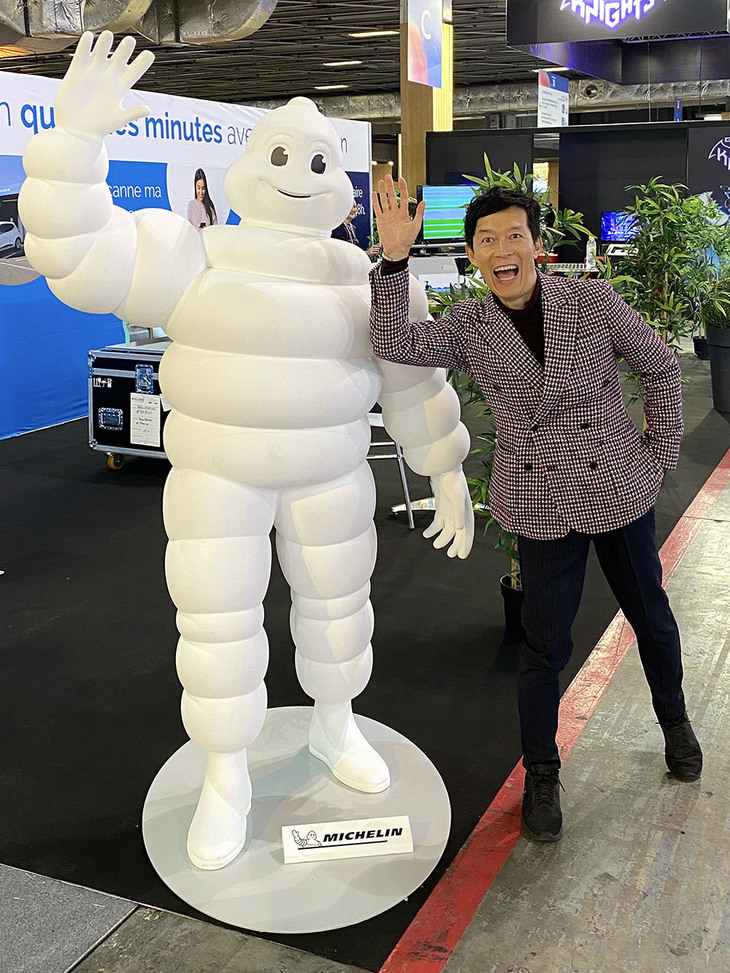 4年ぶりのパリモーターショー。このお方も健在でよかった。