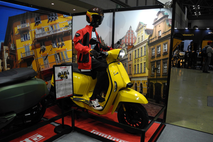 ランブレッタの展示エリアの様子。