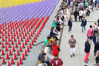 第88回「ピッティ・イマージネ・ウオモ」の会場で。