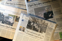 一連のフィアット動向を伝えるイタリアの新聞。