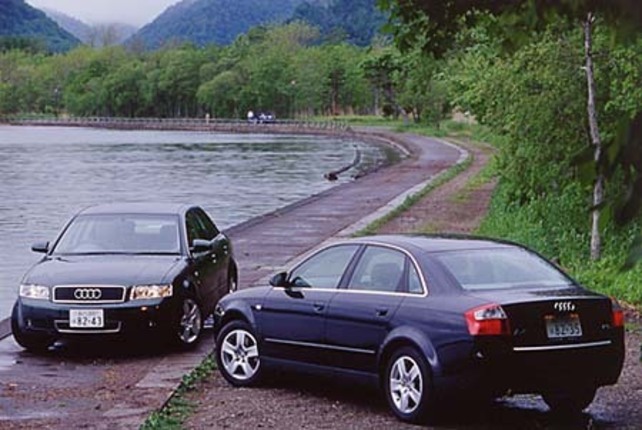 【スペック】A4 2.0SE：全長×全幅×全高＝4555×1765×1430mm/ホイールベース＝2645mm/車重＝1470kg/駆動方式＝FF/2リッター直4DOHC20バルブ（130ps/5700rpm、19.9kgm/3300rpm）/車両本体価格＝399.0万円