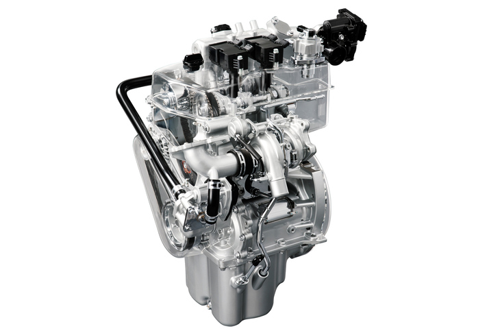 軽自動車用の2気筒ターボエンジン。ひょっとしたらKF型に代わる主力エンジンになっていたかもしれない。