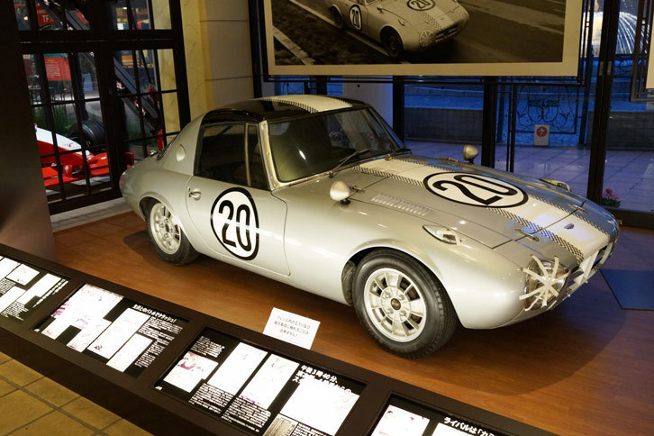 浮谷東次郎がドライブした「トヨタ・スポーツ800」のレプリカ。