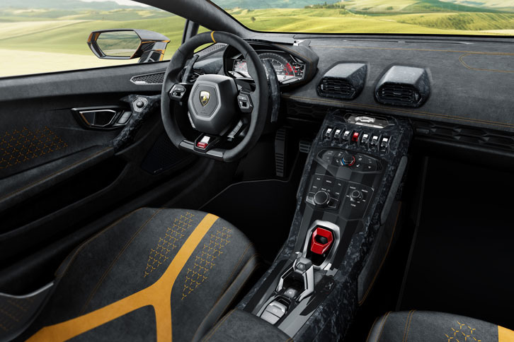 ランボルギーニ・ウラカン ペルフォルマンテ（インテリア）