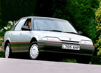 1989年に登場した2代目「ローバー200」。BL時代の1979年に業務提携を結んだホンダとの共同開発車で、「ホンダ・コンチェルト」と基本設計を共有する。