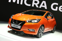 パリモーターショー2016で世界初公開された、5代目「日産マイクラ」。このクルマのオーディオに関する話題は、後ほど。