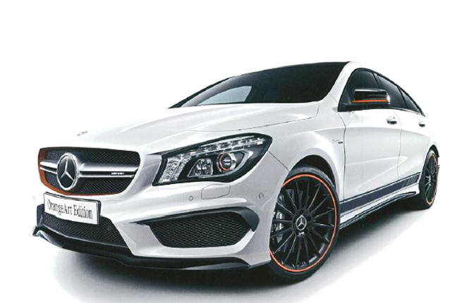 「メルセデスAMG CLA45 4MATICシューティングブレーク オレンジアート エディション」