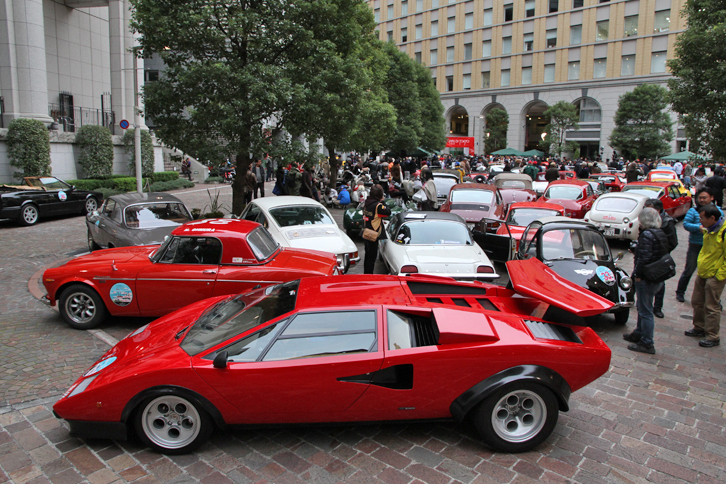 フィニッシュ後の汐留西公園。