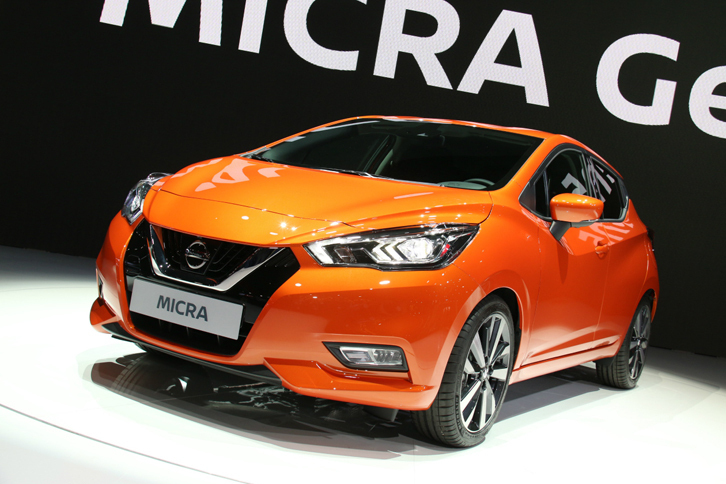 パリモーターショー2016で世界初公開された、5代目「日産マイクラ」。このクルマのオーディオに関する話題は、後ほど。