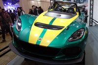 エルシーアイのブースに展示されていた「ロータス3イレブン」。世界限定311台の高性能スポーツモデルである。