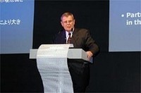 GM会長ジャック・スミス氏。アジアパシフィック市場や、戦略的提携の重要性について語った。