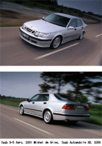 サーブ2001年モデル販売開始の画像