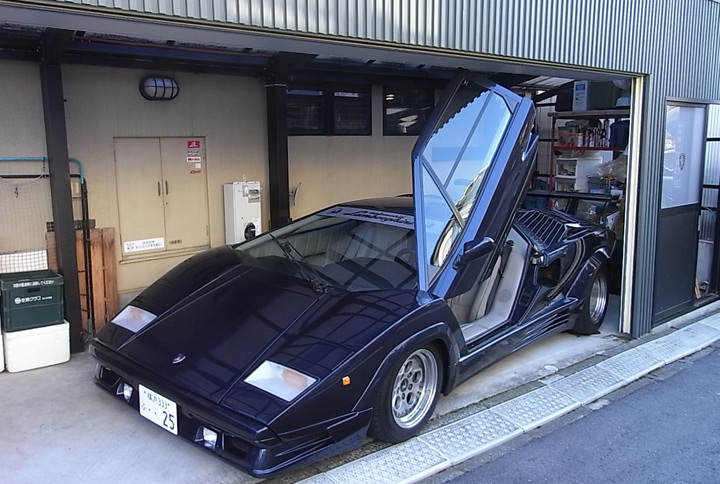 「ランボルギーニ・カウンタック アニバーサリー」ではさすがにギリギリ。