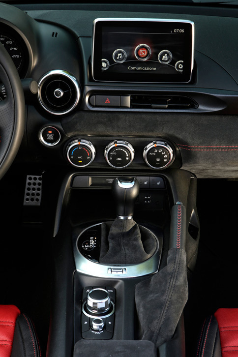 アバルト124スパイダー（センタークラスター）