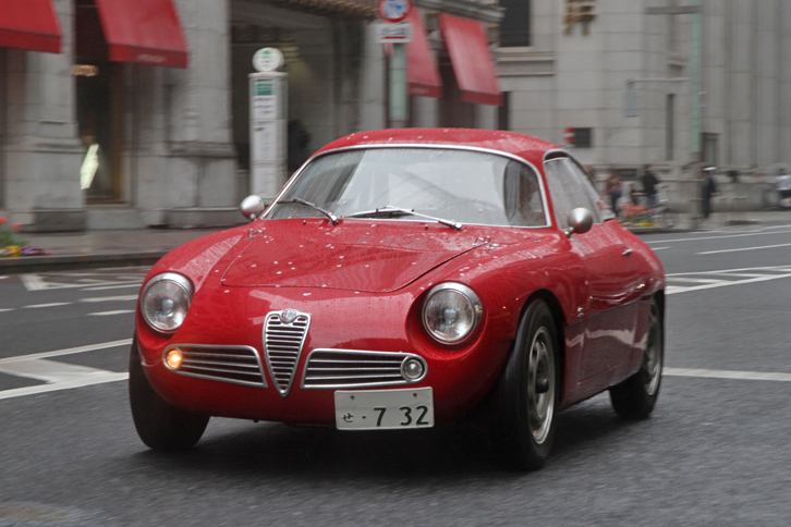 1961年「アルファ・ロメオ・ジュリエッタSZ」。小林彰太郎『CAR GRAPHIC』名誉編集長が愛用していた個体で、ご子息が受け継いでいる。