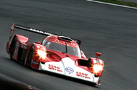 1999年のルマンで2位に入賞した「トヨタTS020」は、その際のドライバーだった片山右京氏がドライブした。ヒストリックマシンのデモランが、これとGT仕様のスープラだけだったのは、少々寂しかった。