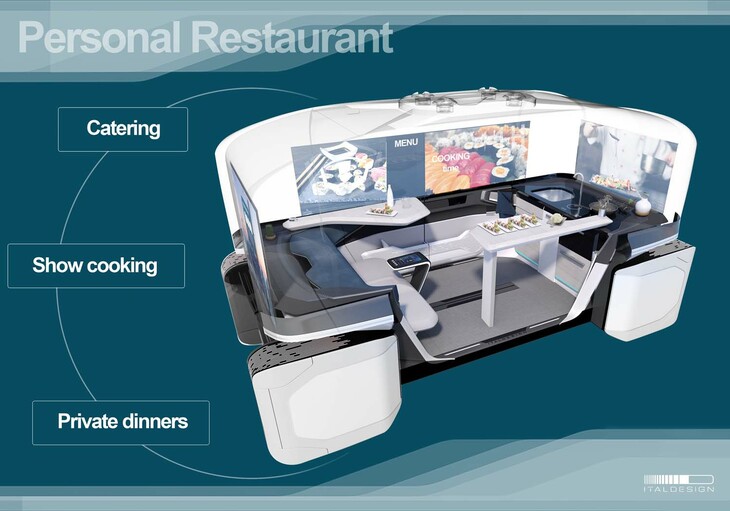 パーソナルレストラン、もしくはショークッキングサービスの用途に。