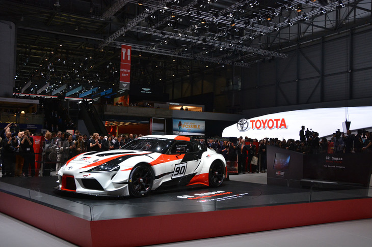 
	トヨタのプレスカンファレンスの様子。
	