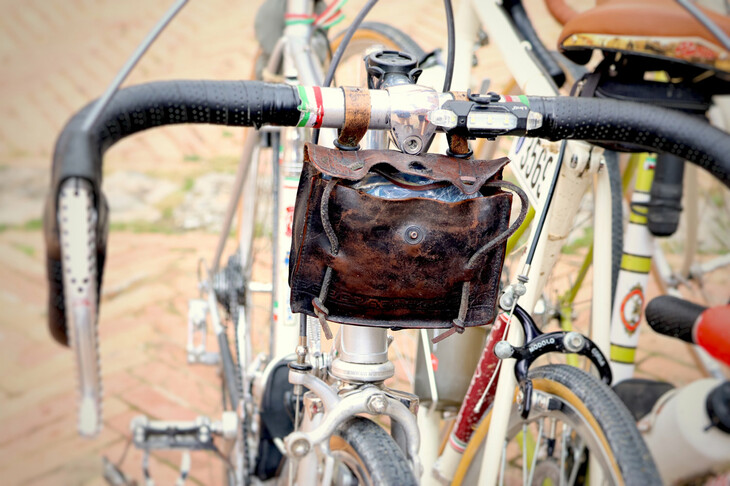 ジョルジョさんの仲間の自転車。小物にも十分なこだわりがある。