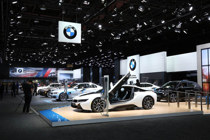 BMWブースの様子。